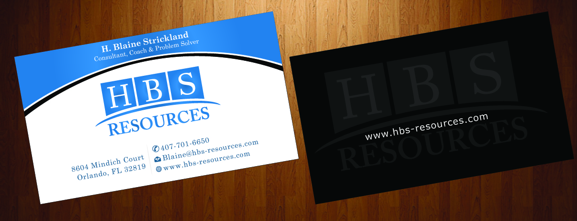 Business Card Design by HarmiDesigning for HBS Resources | Design #3933126