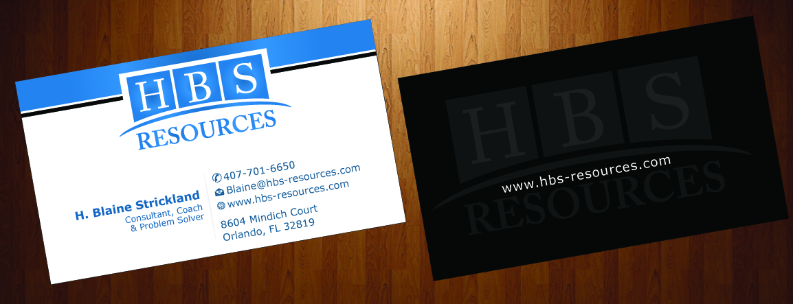 Business Card Design by HarmiDesigning for HBS Resources | Design #3933129