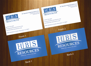 Business Card Design by harmi_199 for HBS Resources | Design: #3937542