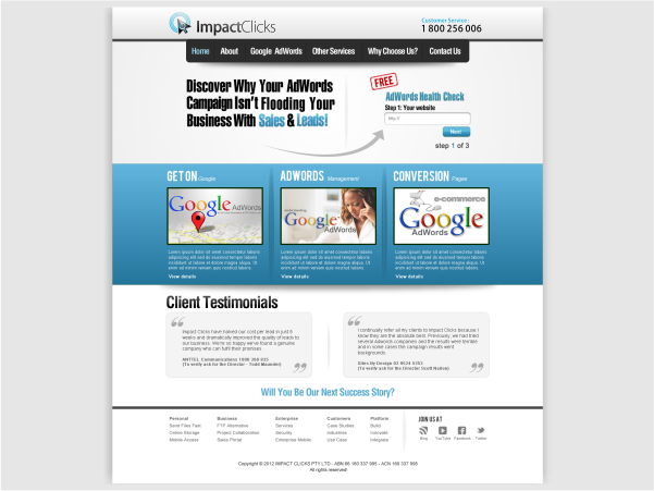 Logo Design by allegra creativa for Impact Clicks Pty Ltd | Design #1066461
