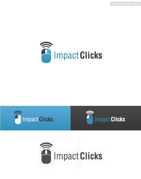 Logo Design by Anhlee for Impact Clicks Pty Ltd | Design #1058894