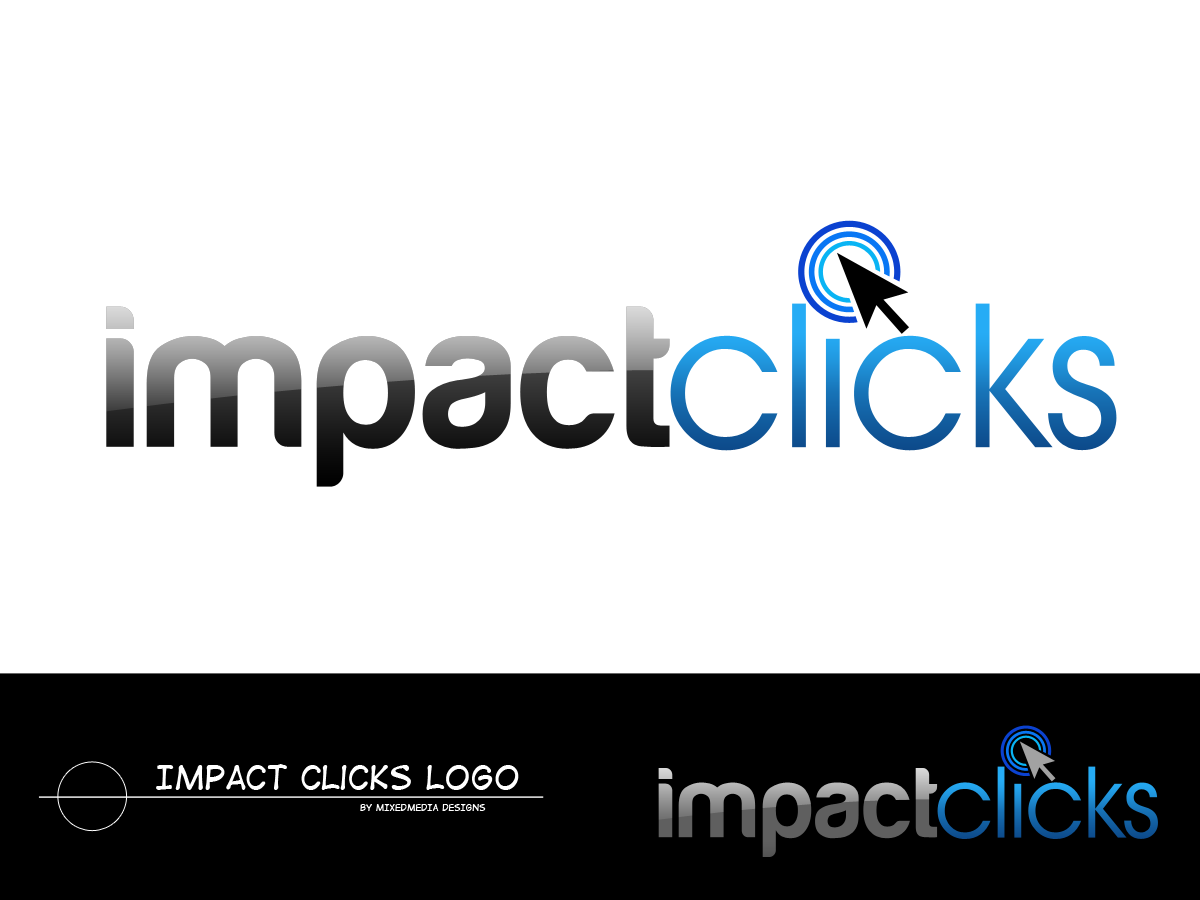 Logo Design by Dj Kemmy for Impact Clicks Pty Ltd | Design #1065660