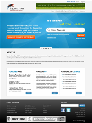 Web Design par pb pour Prestige | Design : #1071789