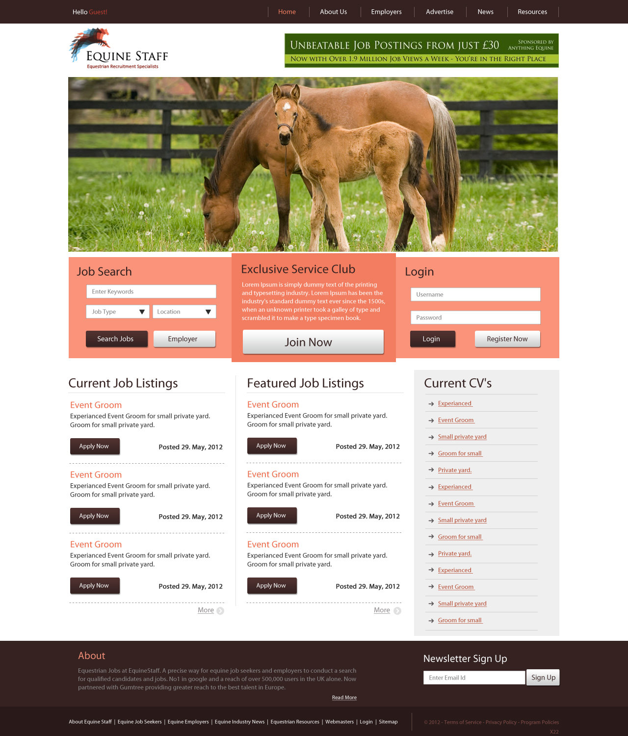 Web Design par pb pour Prestige | Design #1076953