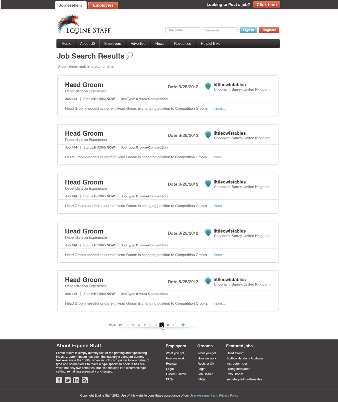 Web Design by krishnan for Prestige | Design #1139847
