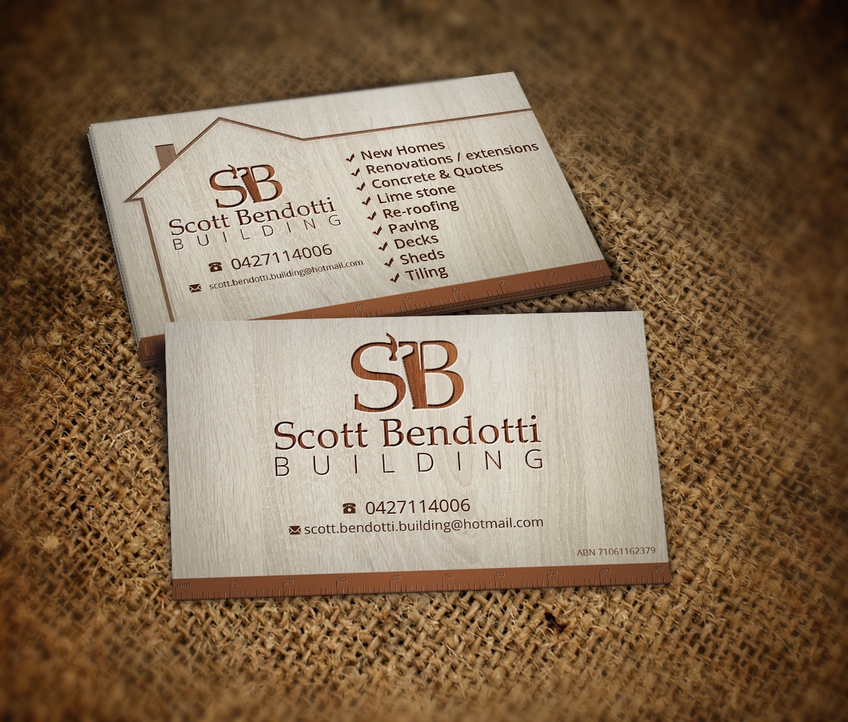 Carpentry Business Card Design For A Company By Nelsur 3963686 Business Card Design By Nelsur For This Project 3963686