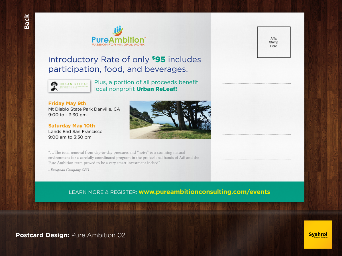 Postcard Design by Syahrol for this project | Design #3942048