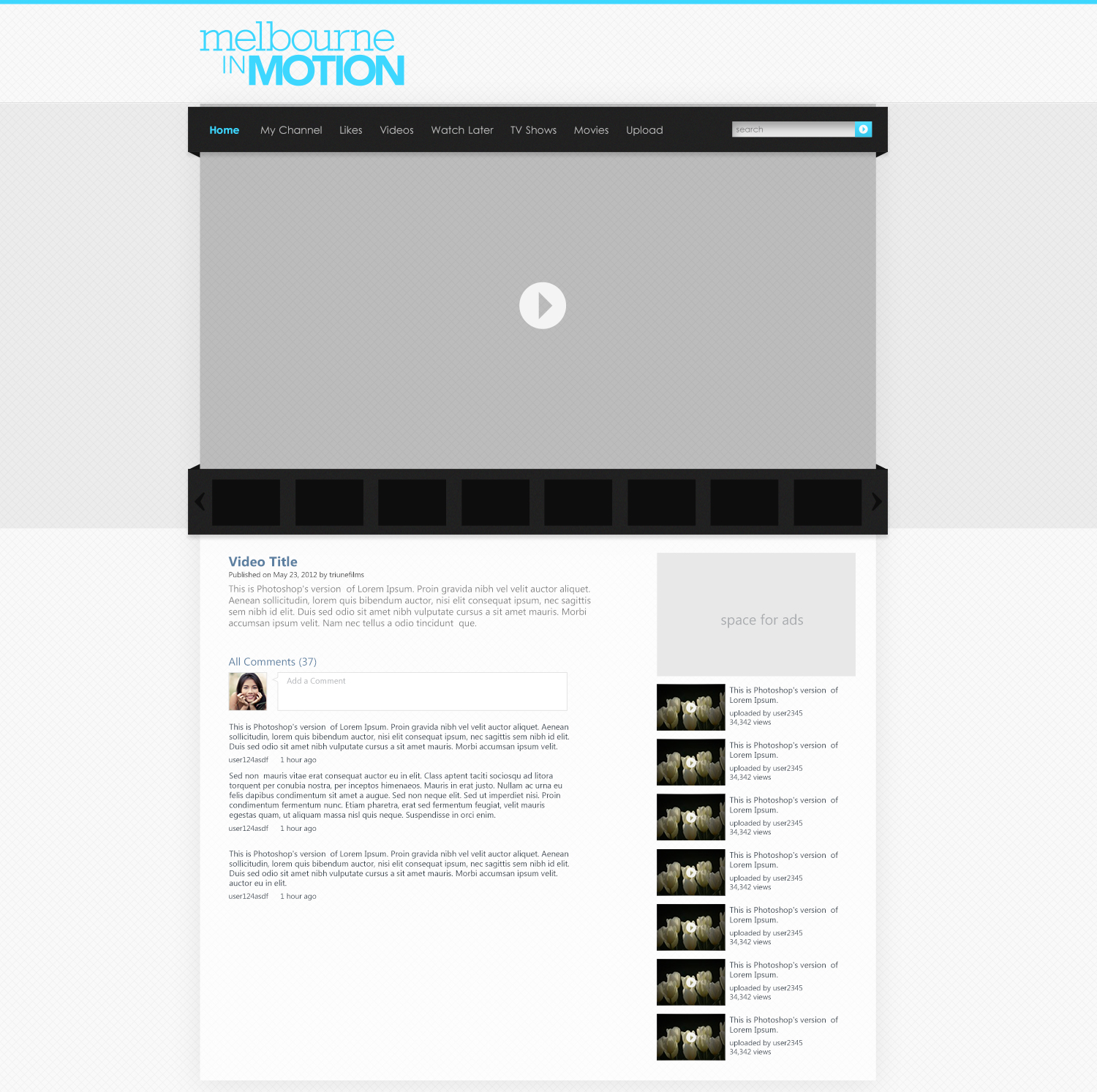 YouTube Design by WirePaper for this project | Design #1084572