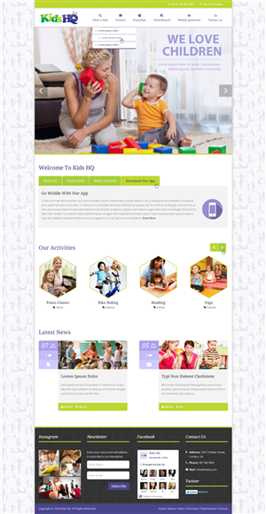 Childrens Development/Fun Centre needs a Kid-Centric website | Diseño Wordpress por Da Miracle