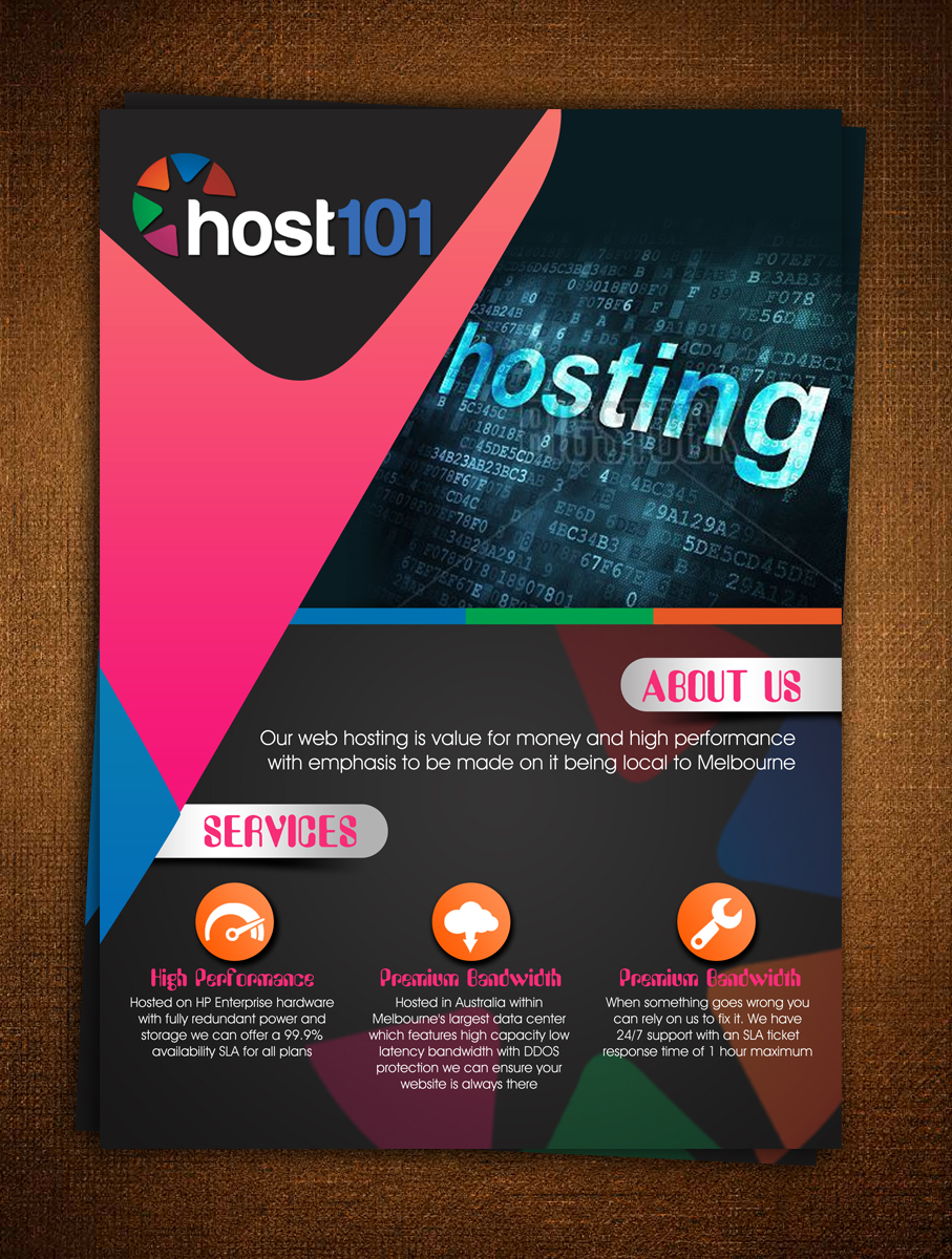 Flyer Design by ESolz Technologies for Host101 | Design #3954959