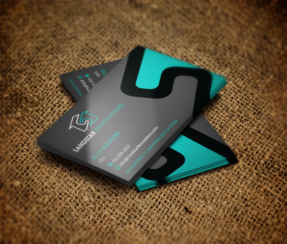 Business Card Design by MT for Sandstar Renovations | Design #3949801