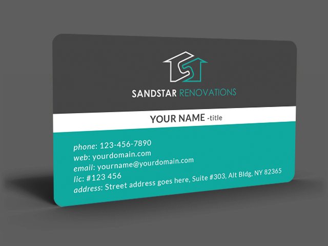 Business Card Design by  Artman for Sandstar Renovations | Design #3942691