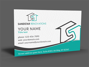 Business Card Design by  Artman for Sandstar Renovations | Design: #3942695
