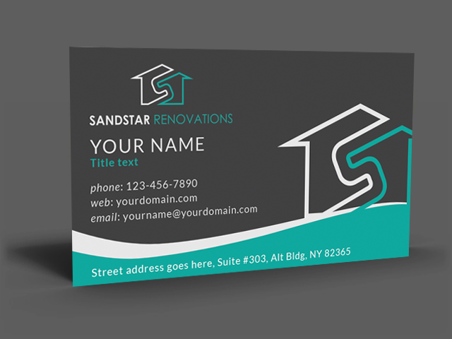 Business Card Design by  Artman for Sandstar Renovations | Design #3942701
