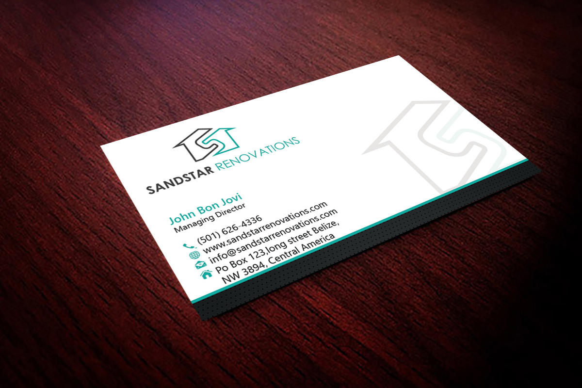 Business Card Design by Hardcore Design for Sandstar Renovations | Design #3944649