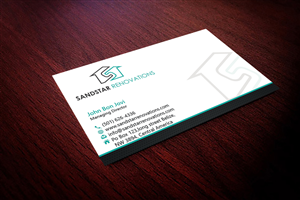 Business Card Design by Hardcore Design for Sandstar Renovations | Design: #3944649