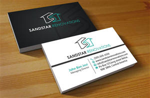 Business Card Design by Hardcore Design for Sandstar Renovations | Design: #3944682