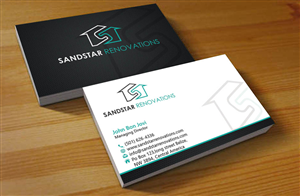 Business Card Design by Hardcore Design for Sandstar Renovations | Design: #3944685