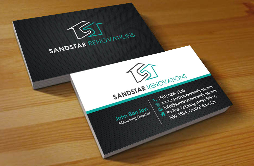 Business Card Design by Hardcore Design for Sandstar Renovations | Design #3944687