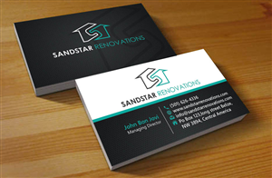 Business Card Design by Hardcore Design for Sandstar Renovations | Design: #3944687