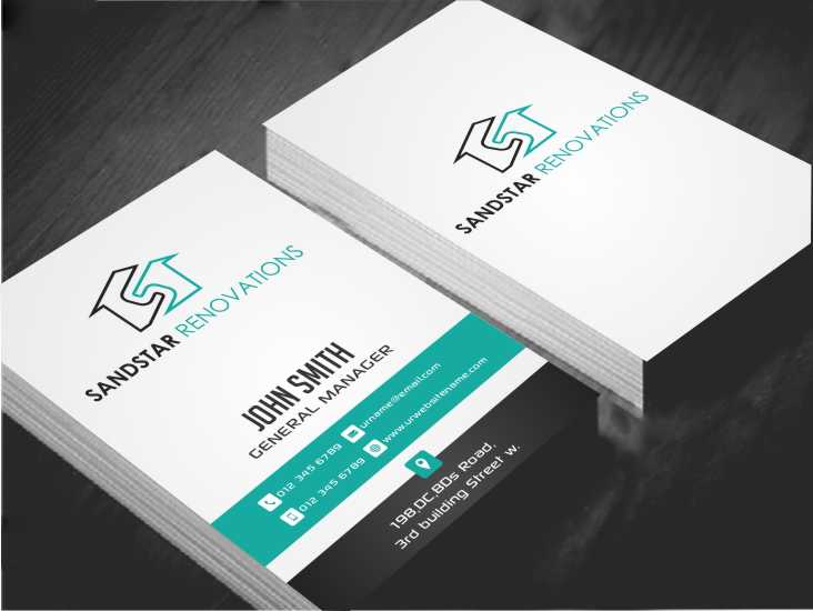 Business Card Design by AwsomeD for Sandstar Renovations | Design #3947305