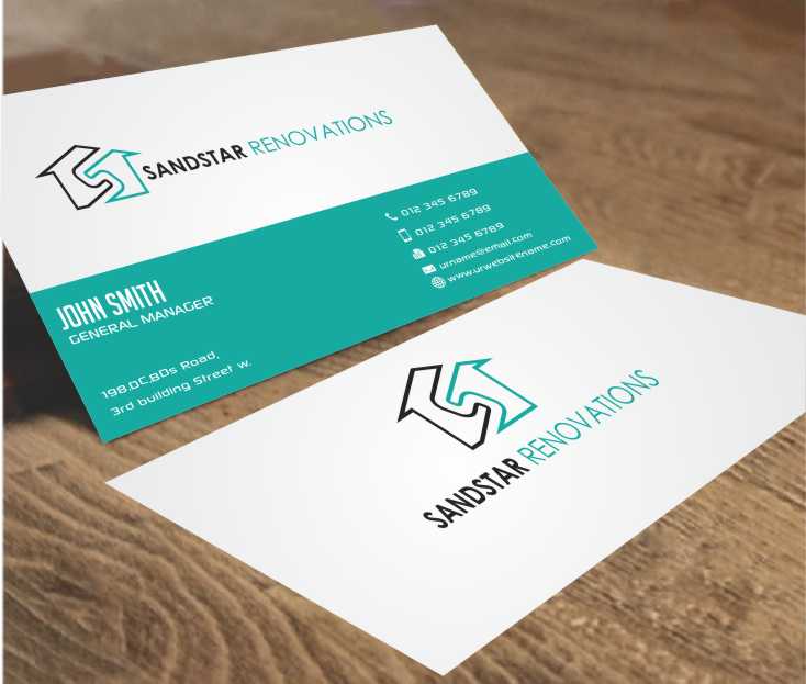 Business Card Design by AwsomeD for Sandstar Renovations | Design #3947316