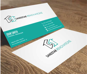 Business Card Design by AwsomeD for Sandstar Renovations | Design: #3947316
