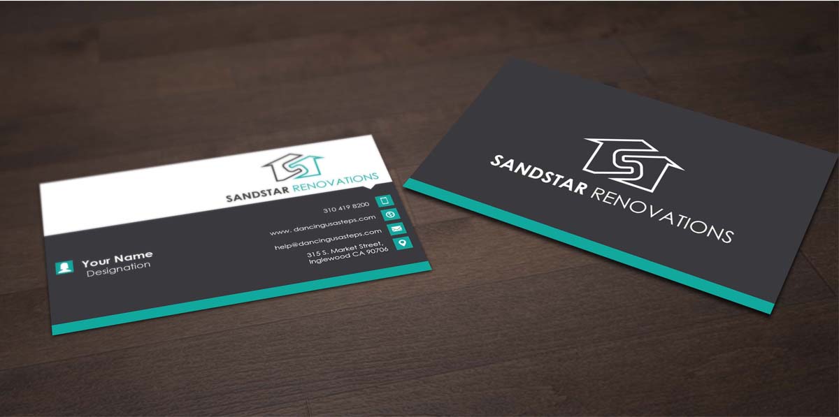 Diseño de Tarjeta de Presentación por Pointless Pixels India para Sandstar Renovations | Diseño #3944941