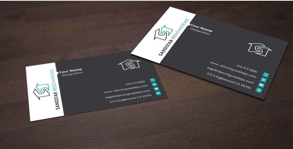 Business Card Design by Pointless Pixels India for Sandstar Renovations | Design #3945057