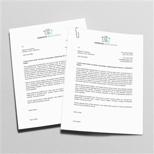Letterhead Design by eckographic for Sandstar Renovations | Design: #3945069