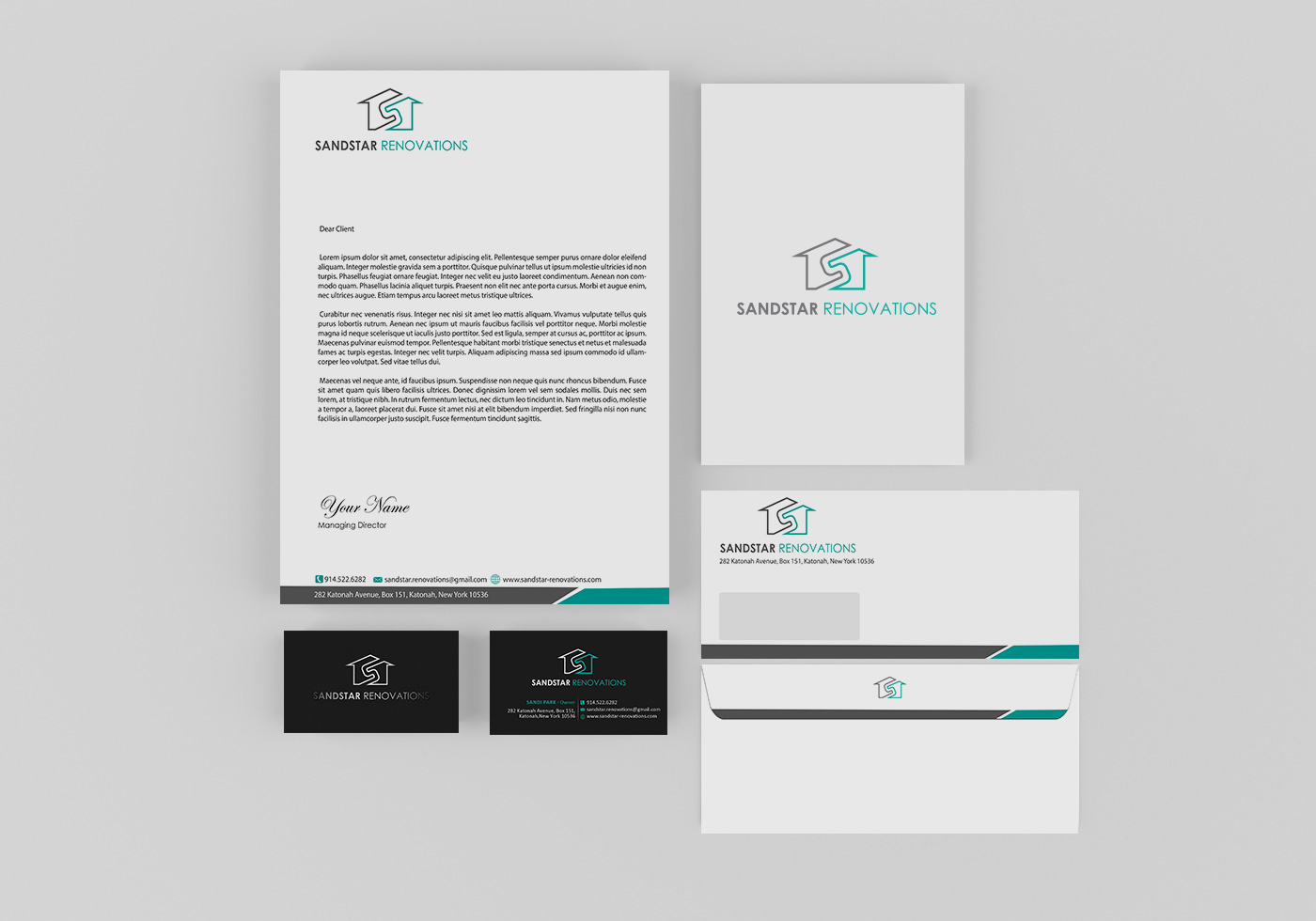 Letterhead Design by GTools for Sandstar Renovations | Design: #3999952