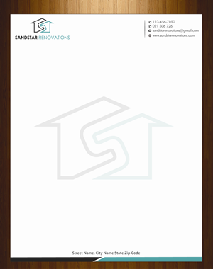 Letterhead Design by harmi_199 for Sandstar Renovations | Design: #3944590