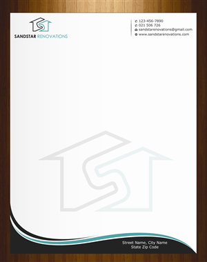 Letterhead Design by harmi_199 for Sandstar Renovations | Design: #3944597