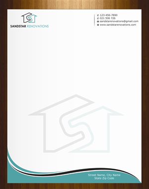 Letterhead Design by harmi_199 for Sandstar Renovations | Design: #3944601