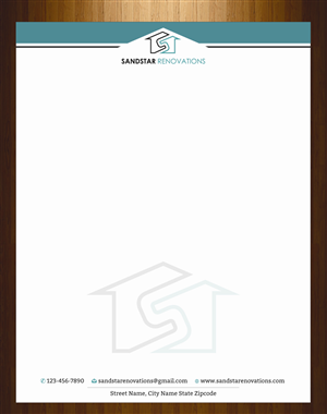 Letterhead Design by harmi_199 for Sandstar Renovations | Design: #3944626