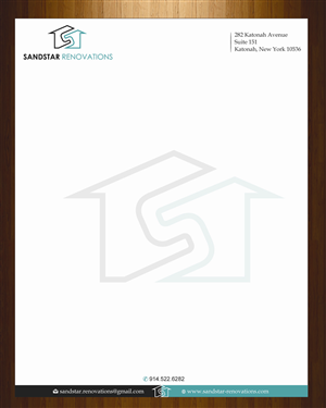 Letterhead Design by harmi_199 for Sandstar Renovations | Design: #3959638