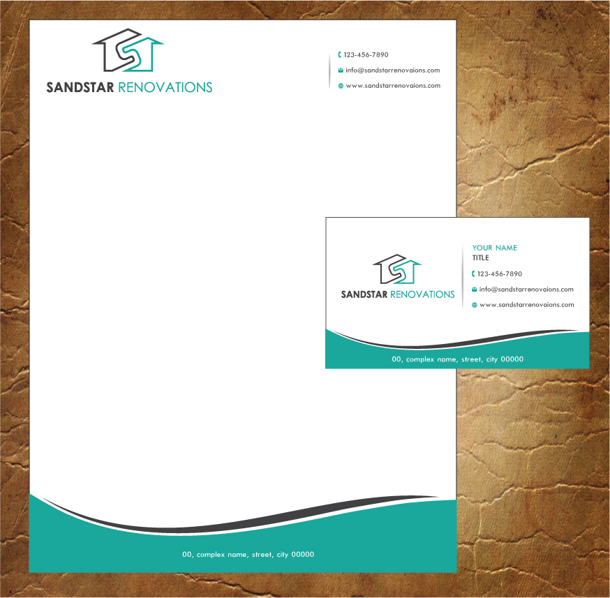 Letterhead Design by Sandy1155 for Sandstar Renovations | Design #3944412