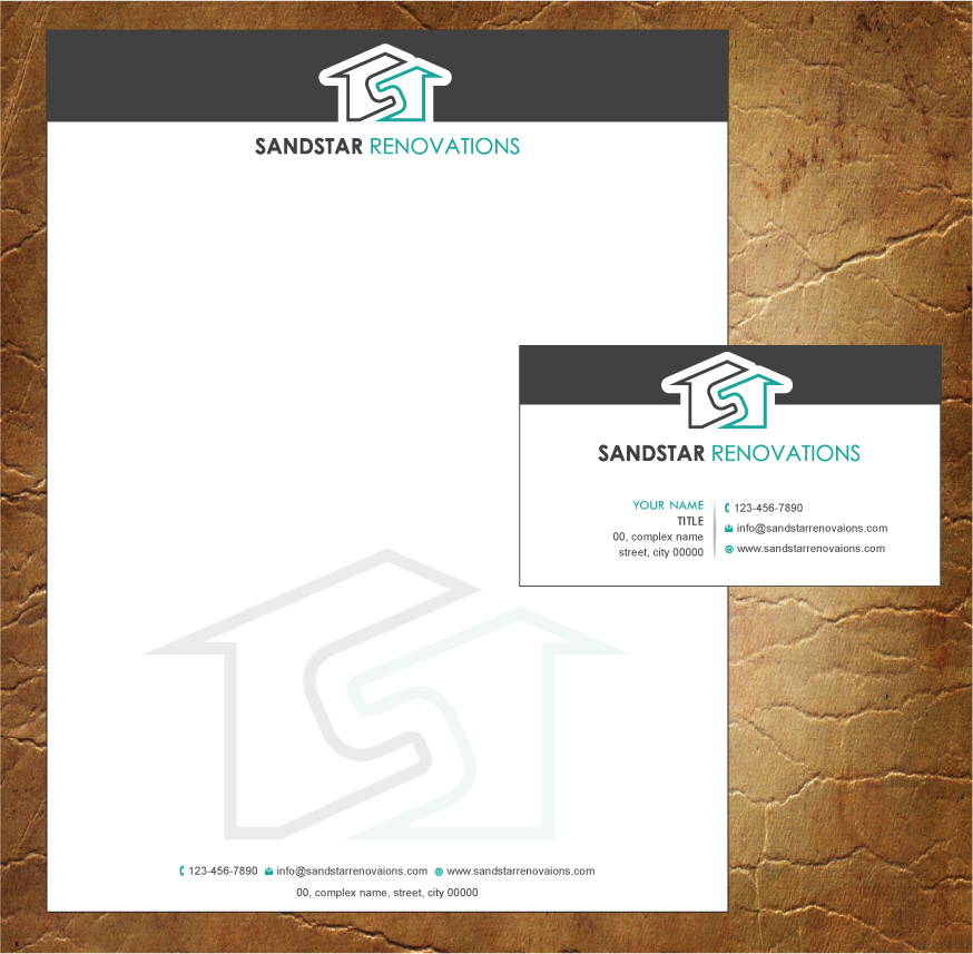 Letterhead Design by Sandy1155 for Sandstar Renovations | Design #3944446