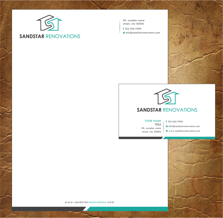 Letterhead Design by Sandy1155 for Sandstar Renovations | Design #3944450