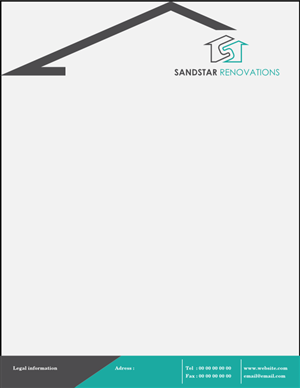 Letterhead Design by barbaros for Sandstar Renovations | Design: #3944016