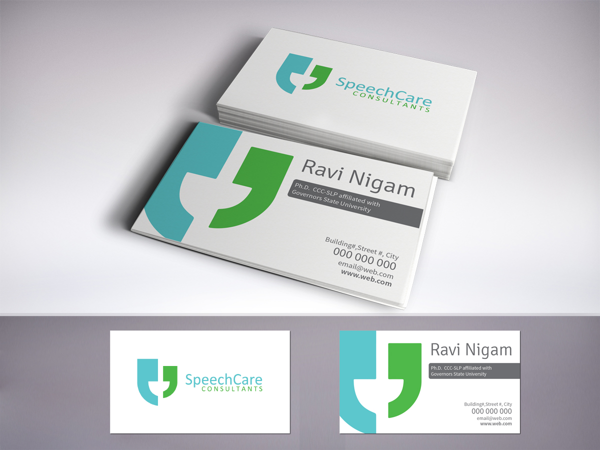 Design de Carte de Visite par LR Design pour SpeechCare Consultants | Design #4043585