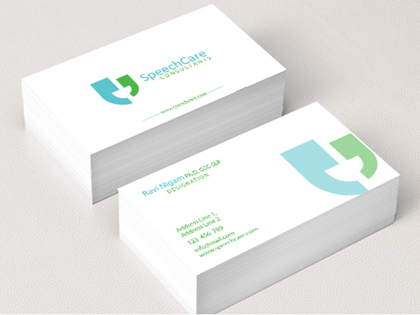 Business Card Design by Akhil OU for SpeechCare Consultants | Design #3961687