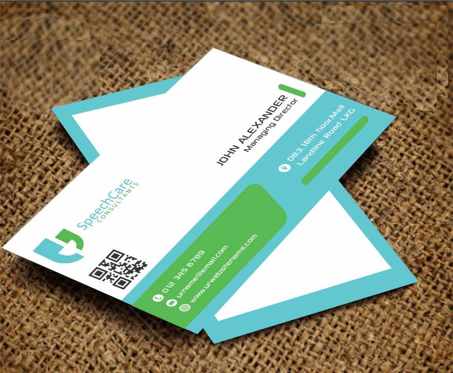 Visitenkarten-Design von AwsomeD für SpeechCare Consultants | Design #3961802