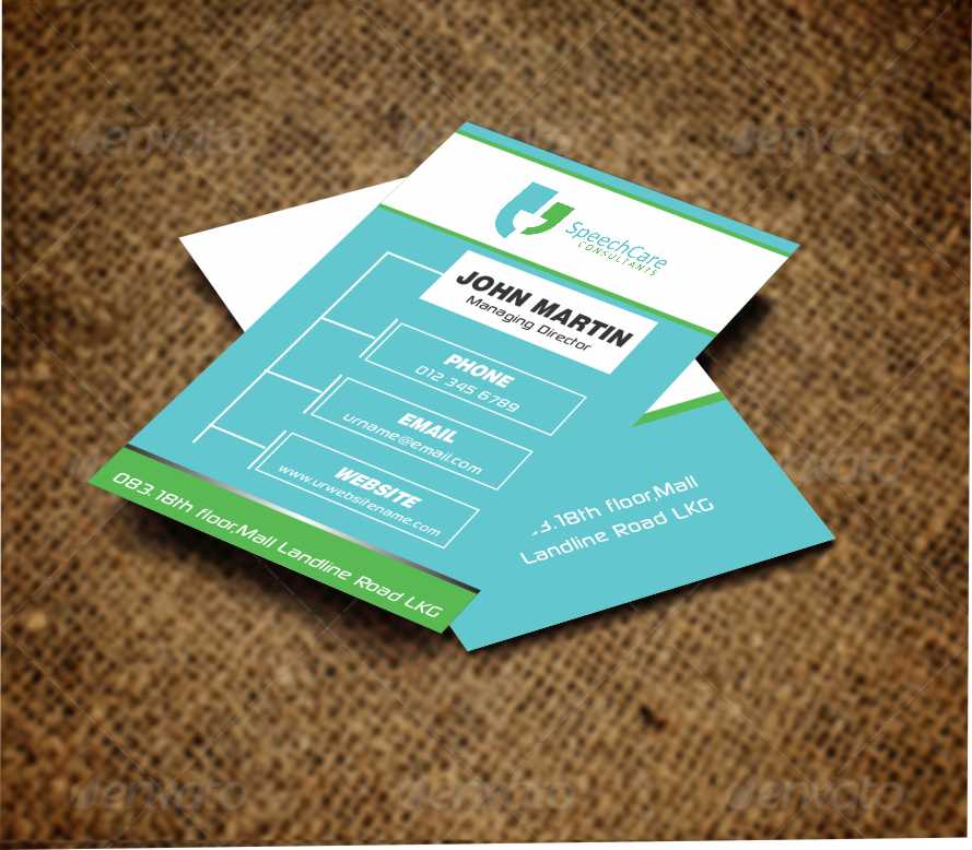 Visitenkarten-Design von AwsomeD für SpeechCare Consultants | Design #3961806