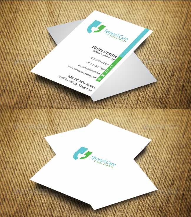 Visitenkarten-Design von AwsomeD für SpeechCare Consultants | Design #3961820