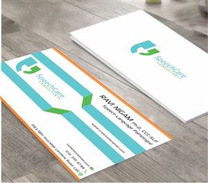 Business Card Design by AwsomeD for SpeechCare Consultants | Design #4031518
