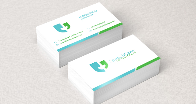 Visitenkarten-Design von SUDHEESH KV für SpeechCare Consultants | Design #3971826