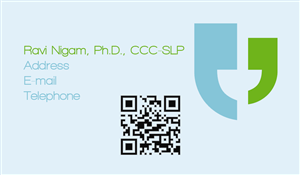 Visitenkarten-Design von David Winwood für SpeechCare Consultants | Design: #4054243