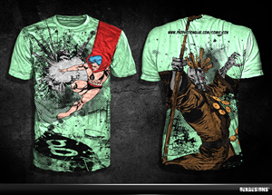 Comic Illustration T-shirt Design  | T-Shirt-Design von gekgrfx
