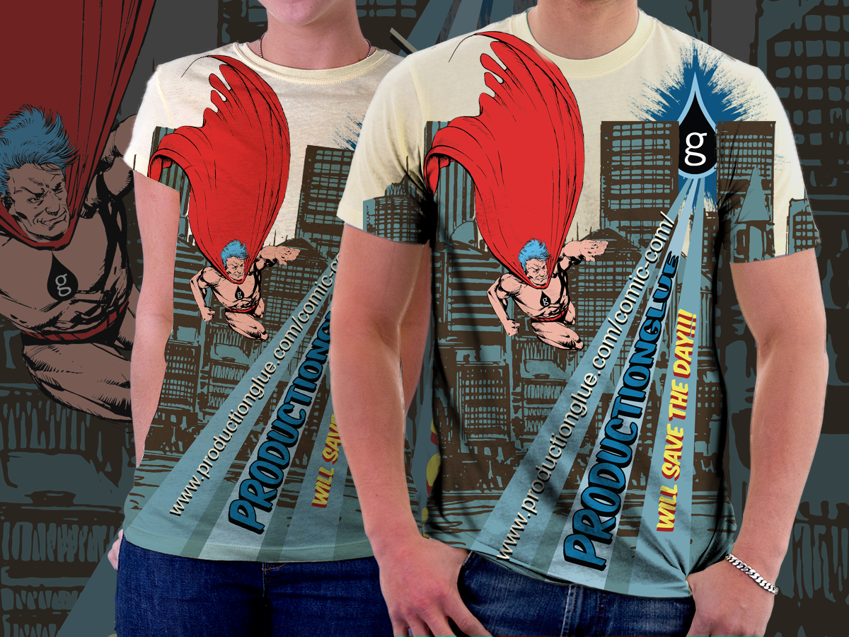 T-shirt Design by dan-D-dan for Production Glue | Design #4006388